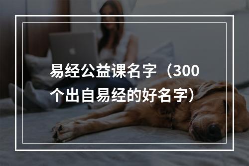 易经公益课名字（300个出自易经的好名字）