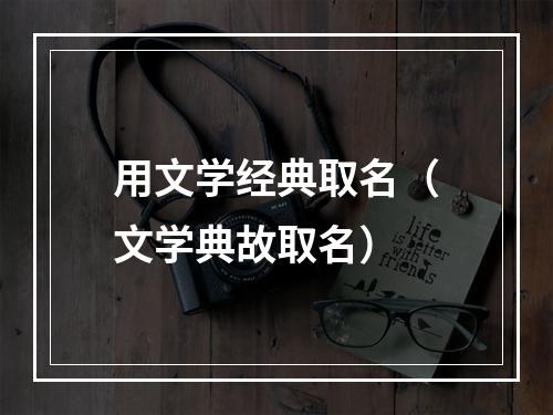 用文学经典取名（文学典故取名）