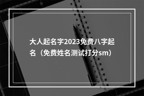 大人起名字2023免费八字起名（免费姓名测试打分sm）