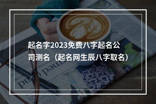 起名字2023免费八字起名公司测名（起名网生辰八字取名）