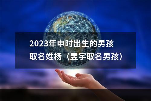2023年申时出生的男孩取名姓杨（昱字取名男孩）