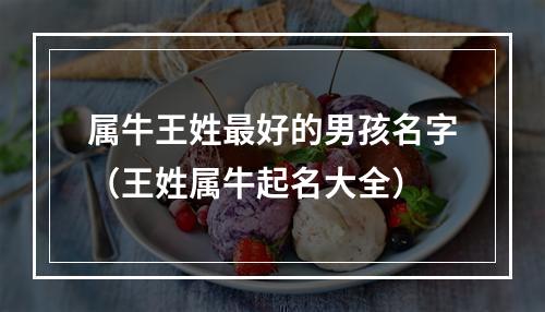 属牛王姓最好的男孩名字（王姓属牛起名大全）