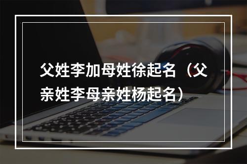 父姓李加母姓徐起名（父亲姓李母亲姓杨起名）