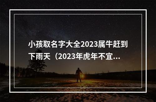 小孩取名字大全2023属牛赶到下雨天（2023年虎年不宜生子的属相）