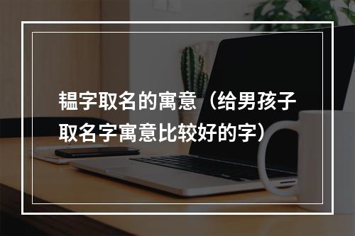 韫字取名的寓意（给男孩子取名字寓意比较好的字）