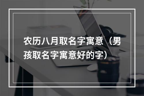 农历八月取名字寓意（男孩取名字寓意好的字）