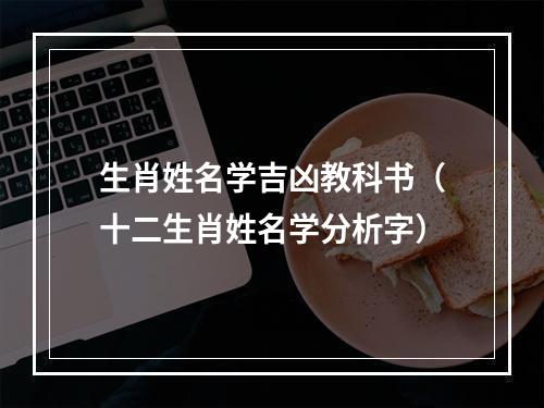 生肖姓名学吉凶教科书（十二生肖姓名学分析字）