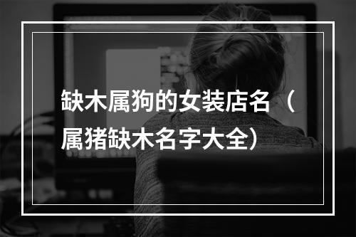 缺木属狗的女装店名（属猪缺木名字大全）
