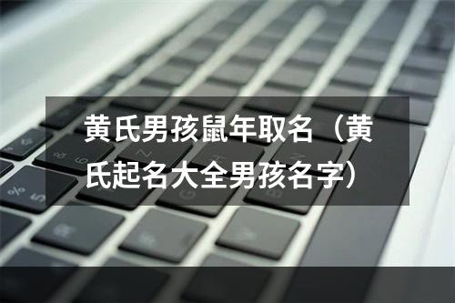 黄氏男孩鼠年取名（黄氏起名大全男孩名字）