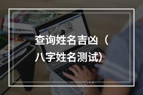 查询姓名吉凶（八字姓名测试）