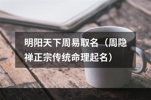 明阳天下周易取名（周隐禅正宗传统命理起名）