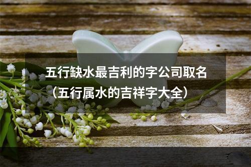 五行缺水最吉利的字公司取名（五行属水的吉祥字大全）