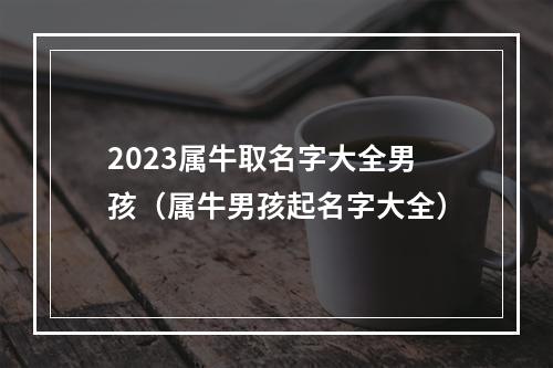 2023属牛取名字大全男孩（属牛男孩起名字大全）