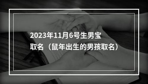 2023年11月6号生男宝取名（鼠年出生的男孩取名）
