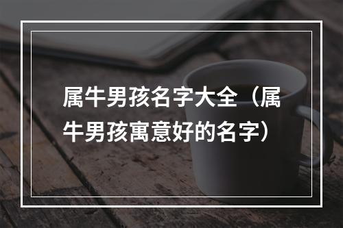 属牛男孩名字大全（属牛男孩寓意好的名字）
