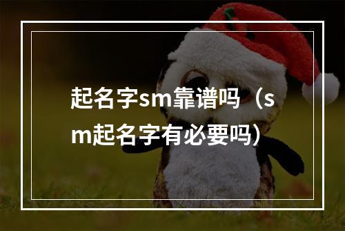 起名字sm靠谱吗（sm起名字有必要吗）