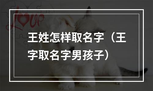 王姓怎样取名字（王字取名字男孩子）