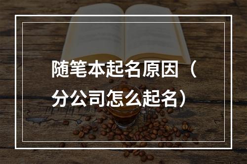 随笔本起名原因（分公司怎么起名）