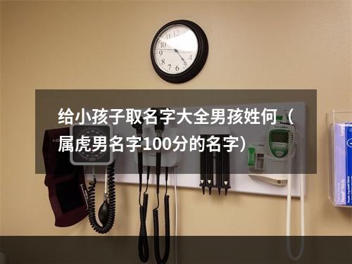 给小孩子取名字大全男孩姓何（属虎男名字100分的名字）