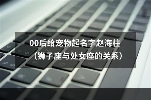 00后给宠物起名字赵海柱（狮子座与处女座的关系）