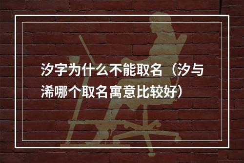 汐字为什么不能取名（汐与浠哪个取名寓意比较好）