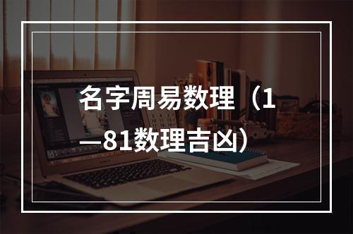 名字周易数理（1—81数理吉凶）