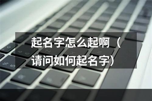 起名字怎么起啊（请问如何起名字）