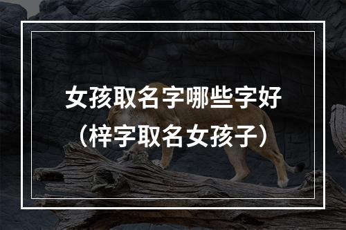女孩取名字哪些字好（梓字取名女孩子）