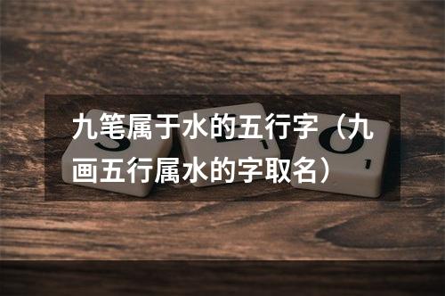 九笔属于水的五行字（九画五行属水的字取名）