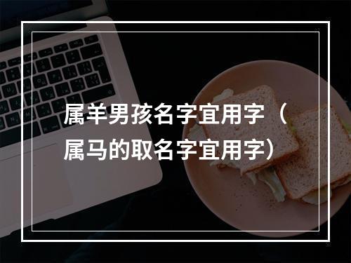 属羊男孩名字宜用字（属马的取名字宜用字）