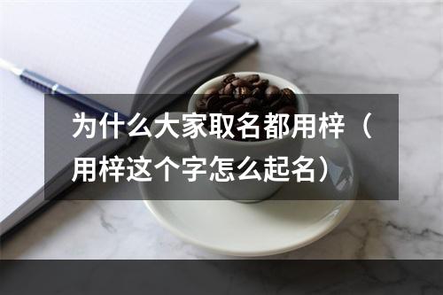 为什么大家取名都用梓（用梓这个字怎么起名）