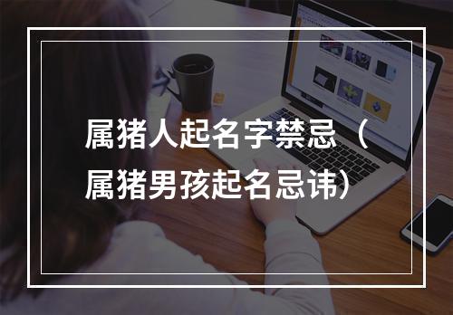 属猪人起名字禁忌（属猪男孩起名忌讳）