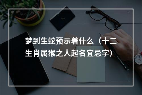 梦到生蛇预示着什么（十二生肖属猴之人起名宜忌字）
