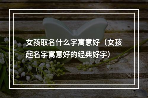 女孩取名什么字寓意好（女孩起名字寓意好的经典好字）