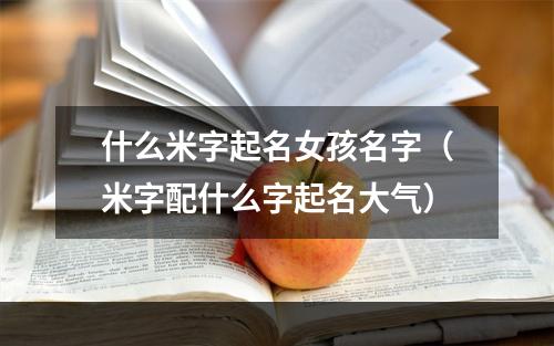什么米字起名女孩名字（米字配什么字起名大气）