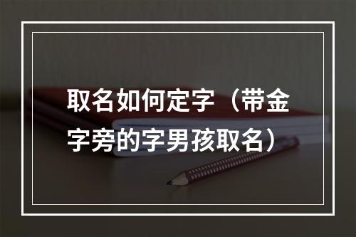 取名如何定字（带金字旁的字男孩取名）