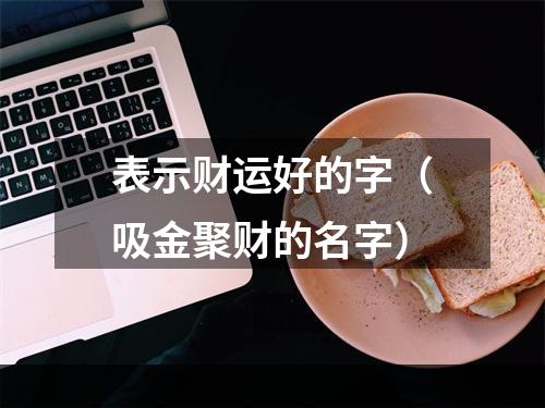 表示财运好的字（吸金聚财的名字）