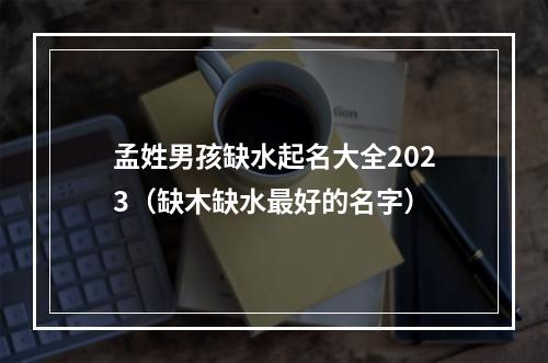 孟姓男孩缺水起名大全2023（缺木缺水最好的名字）