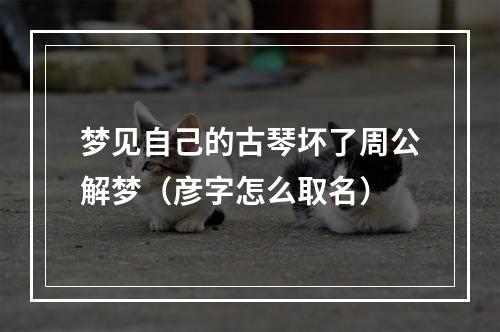 梦见自己的古琴坏了周公解梦（彦字怎么取名）