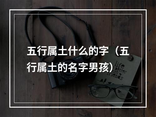 五行属土什么的字（五行属土的名字男孩）