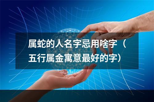属蛇的人名字忌用啥字（五行属金寓意最好的字）