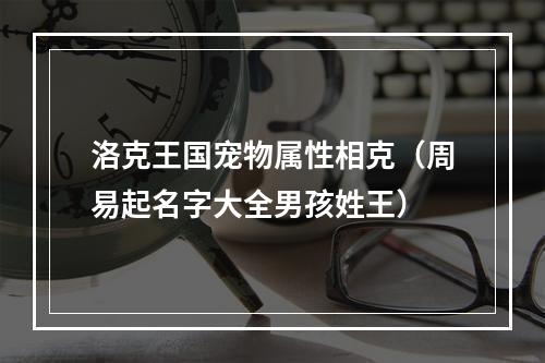 洛克王国宠物属性相克（周易起名字大全男孩姓王）