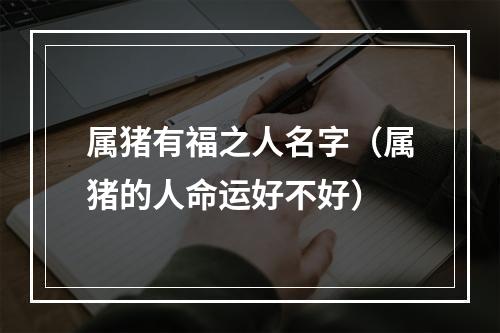 属猪有福之人名字（属猪的人命运好不好）