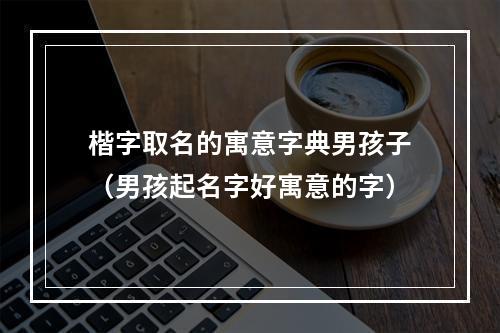 楷字取名的寓意字典男孩子（男孩起名字好寓意的字）
