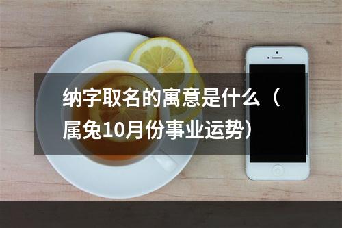 纳字取名的寓意是什么（属兔10月份事业运势）