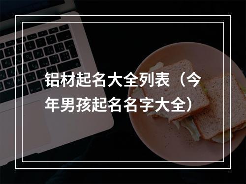 铝材起名大全列表（今年男孩起名名字大全）