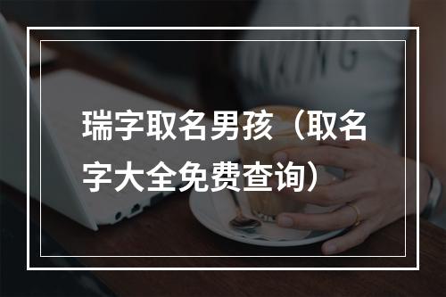 瑞字取名男孩（取名字大全免费查询）