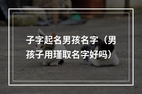 子字起名男孩名字（男孩子用瑾取名字好吗）