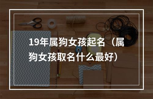 19年属狗女孩起名（属狗女孩取名什么最好）