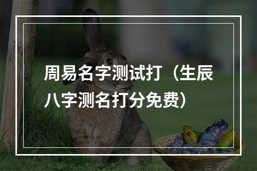 周易名字测试打（生辰八字测名打分免费）